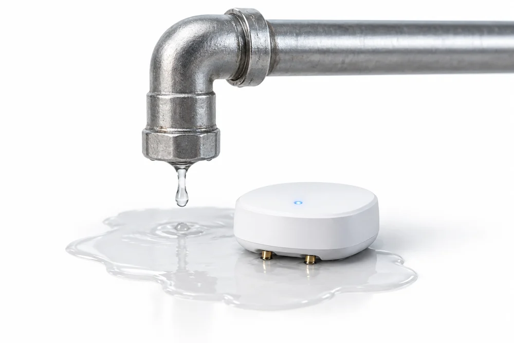 Wassersensor neben einer Leckage